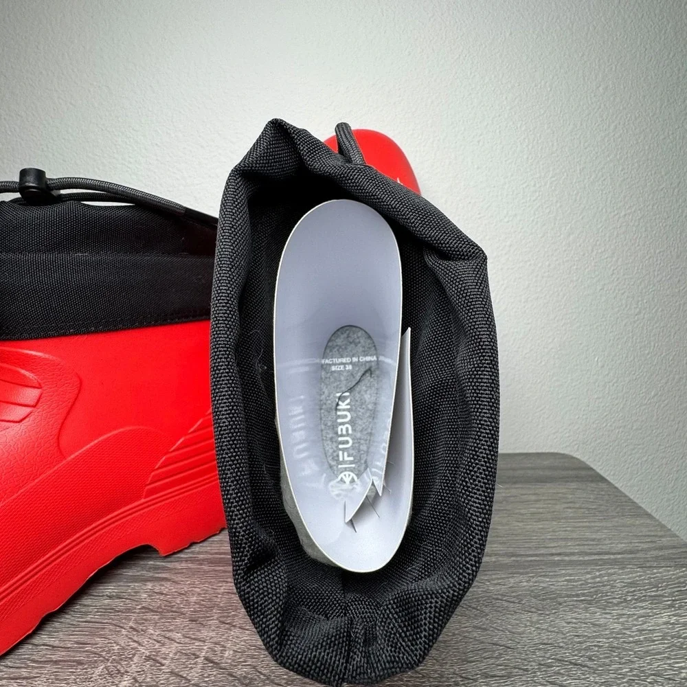 Fubuki Niseko 3.0 Low Snow Boots Red Waterproof Fishing Winter Boots Size 7
